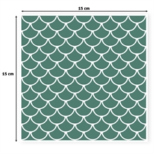 Vaessen Creative Stencil 6x6" - Fish Scales