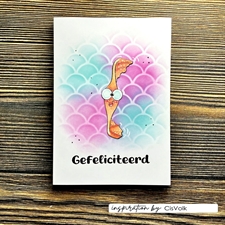 Vaessen Creative Stencil 6x6" - Fish Scales
