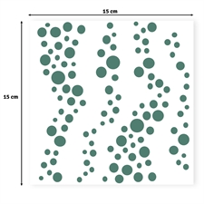 Vaessen Creative Stencil 6x6" - Bubbles