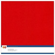 CardDeco Linen Cardstock 240 g 12x12" - Red (10ark)