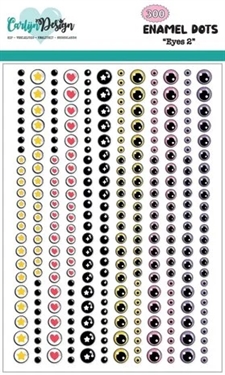 Carlijn Design Enamel Dots - Eyes #2 (300pcs)