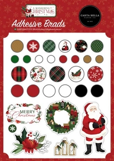 Carta Bella Adhesive brads - A Wonderful Christmas