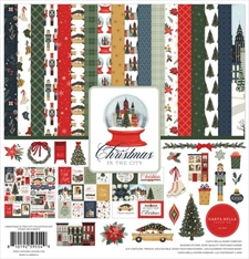 Carta Bella Scrapbook Paper Collection Kit 12x12" - Christmas in the City