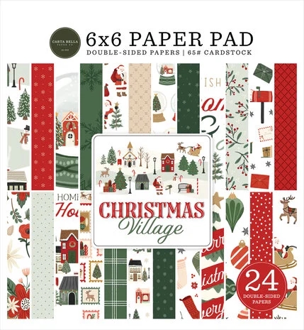 Carta Bella Paper Pad 6x6" - Christmas Village