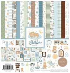 Carta Bella Scrapbook Paper Collection Kit 12x12" - Little Lullabies Baby Boy