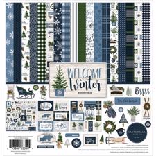 Carta Bella Scrapbook Paper Collection Kit 12x12" - Welcome Winter