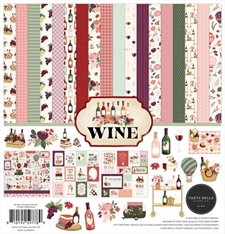 Carta Bella Scrapbook Paper Collection Kit 12x12" - Wine