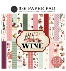 Carta Bella Paper Pad 6x6" - Wine