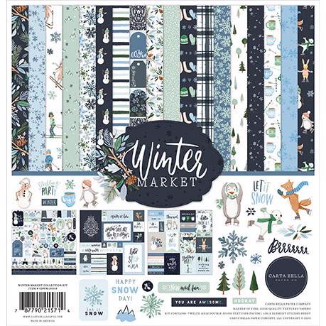 Carta Bella Paper Collection Kit 12x12" - Winter Market