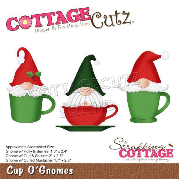 Cottage Cutz  Die - Cup O\' Gnomes