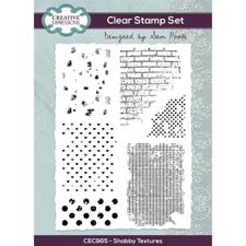 Creative Expressions / Sam Poole Clear Stamp Set - Shabby Textures