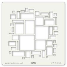 ClarityStamp Art Stencil - Abstract Squares 7x7"