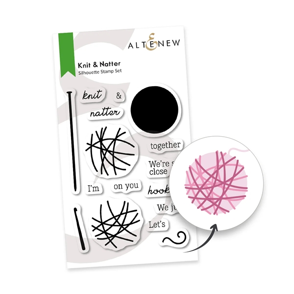 Altenew Clear Stamp Set - Knit & Natter