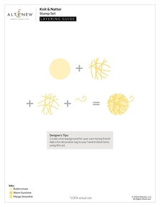 Altenew Clear Stamp Set - Knit & Natter