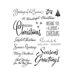 Tim Holtz Cling Rubber Stamp Set - Christmas Time