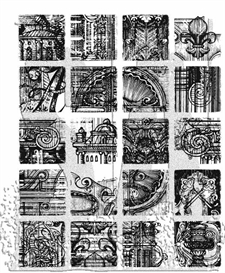 Tim Holtz Cling Rubber Stamp Set - Creative Blocks