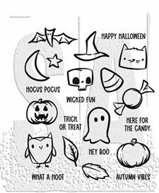 Tim Holtz Cling Rubber Stamp Set - Tiny Frights