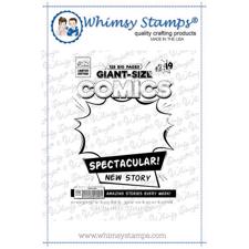 Whimsy Stamps Cling Stamp - Comic Book Page