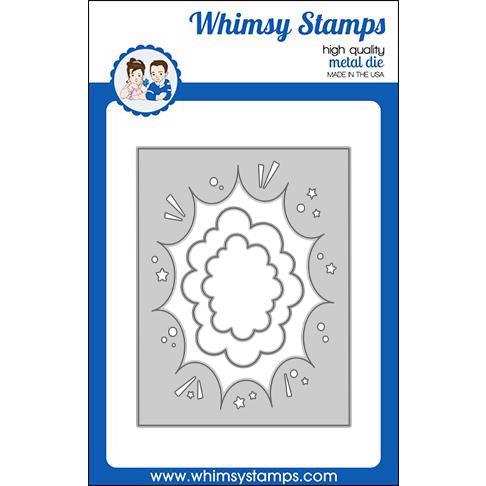 Whimsy Stamps DIE - Comic Burst A2