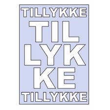 Gitte\'s egne DIE Designs - Coverplate TILLYKKE
