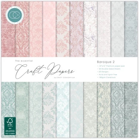 Craft Consortium 12x12" Paper Pad - Baroque 2
