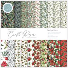 Craft Consortium 6x6" Paper Pad - Festive Flora