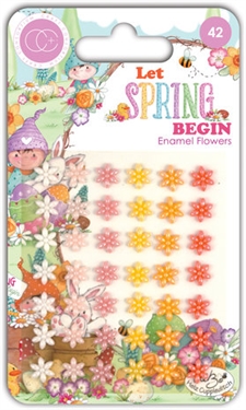 Craft Consortium - Let Spring Begin / Enamel Flowers