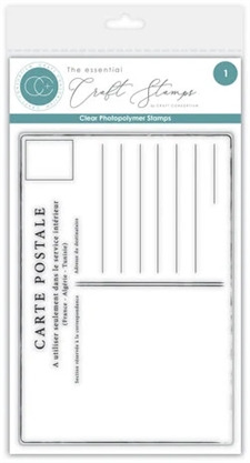 Craft Consortium A6 Clear Stamp - The Collector / Postcard