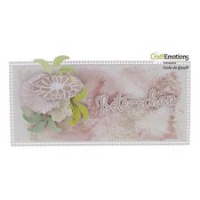 CraftEmotions Impress Stamp Die - Slimline Magic Pearl Spring Flowers