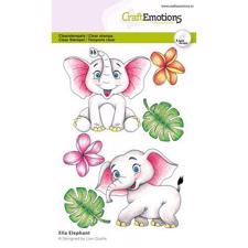 CraftEmotions Clear Stamp Set - Ella Elephant