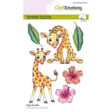 CraftEmotions Clear Stamp Set - Gigi Giraffe