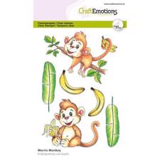 CraftEmotions Clear Stamp Set - Morris Monkey