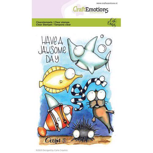 CraftEmotions Clear Stamp Set - Ocean 5