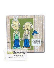CraftEmotions Clear Stamp Set - Perfect People / Handy