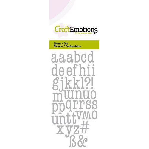 Craft Emotion Dies - Small Alphabet Typewriter / Lowercase
