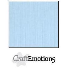 CraftEmotions Linen Karton 250 g 12x12" - Azure (10 ark)
