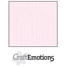 CraftEmotions Linen Karton 250 g 12x12" - Baby Pink (10 ark)