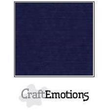 CraftEmotions Linen Karton 250 g 12x12" - Dark Blue (10 ark)