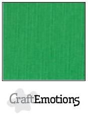 CraftEmotions Linen Karton 250 g 12x12" - Grass Green (10 ark)