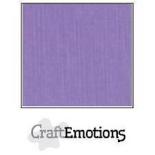 CraftEmotions Linen Karton 250 g 12x12" - Lavender (10 ark)