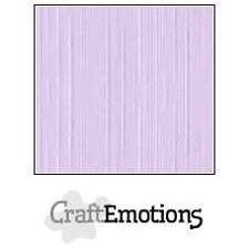 CraftEmotions Linen Karton 250 g 12x12" - Lavender Pastel (10 ark)