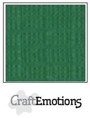 CraftEmotions Linen Karton 250 g 12x12" - Leaf Green (10 ark)