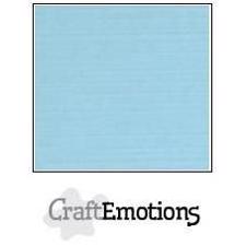CraftEmotions Linen Karton 250 g 12x12" - Light Blue (10 ark)