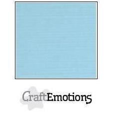 CraftEmotions Linen Karton 250 g 12x12" - Light Blue (10 ark)