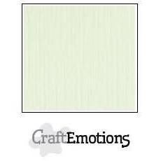 CraftEmotions Linen Karton 250 g 12x12" - Light Green (10 ark)