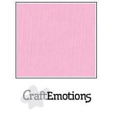 CraftEmotions Linen Karton 250 g 12x12" - Pink (10 ark)