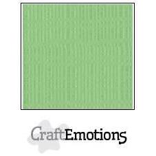 CraftEmotions Linen Karton 250 g 12x12" - Pistachio (10 ark)