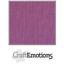CraftEmotions Linen Karton 250 g 12x12" - Purple (10 ark)