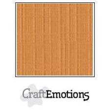 CraftEmotions Linen Karton 250 g 12x12" - Toffee (10 ark)