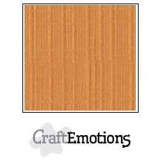 CraftEmotions Linen Karton 250 g 12x12" - Toffee (10 ark)
